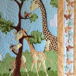 Giraffe Baby Quilt Close-up